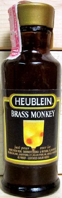 brass monkey drink heublein.